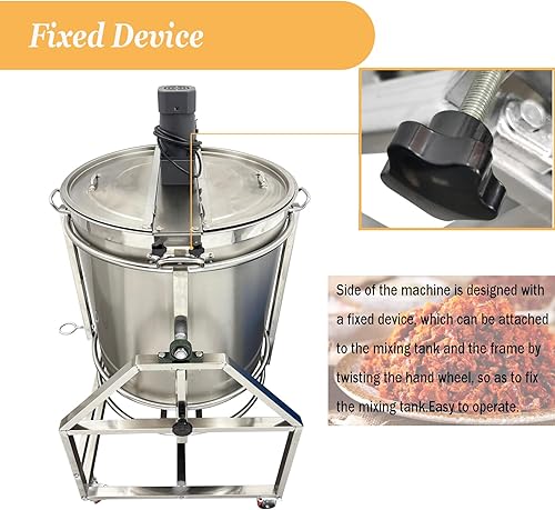 Miniatura 4 de Mezclador agitador de ollas 25.9 galones98L gas natural y agitador eléctrico Hotpot Aceite de chile Pasta de chocolate Mezclador de alimentos