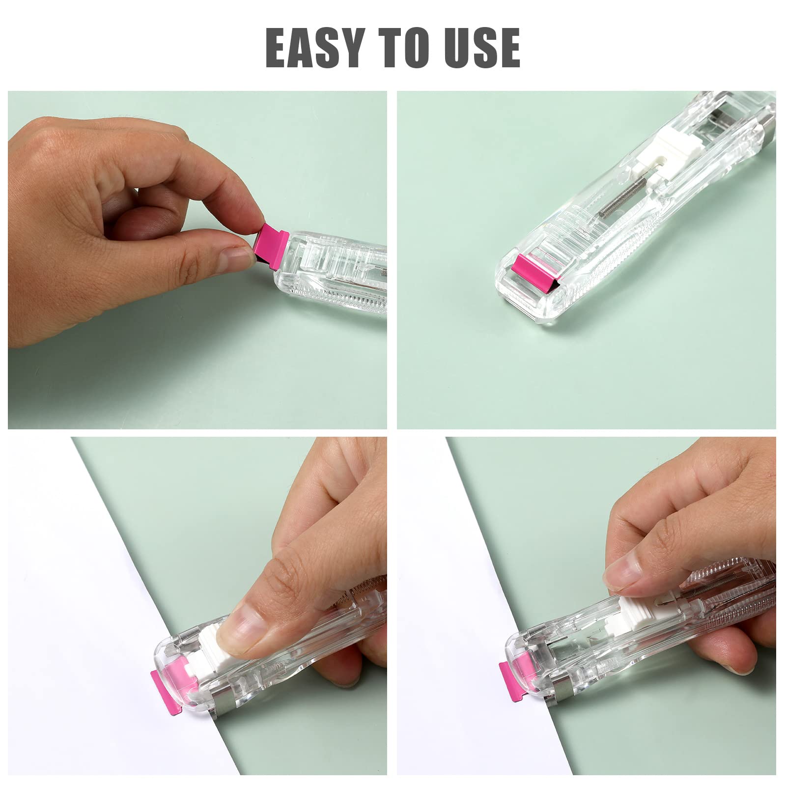 OfficeGoods No-Slip Clip Refills - 100 Count (Small & Large) For Paper, Reusable Alternative To Staples