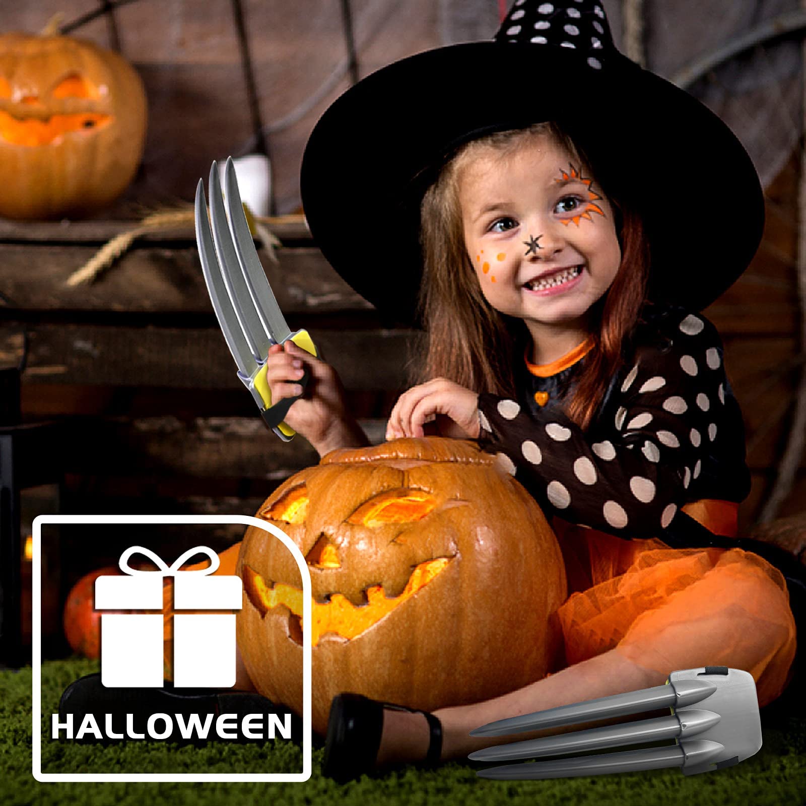 NUTRIUPS Wolverine Claws Plastic for Kids Wolverine Claws Cape and Mask