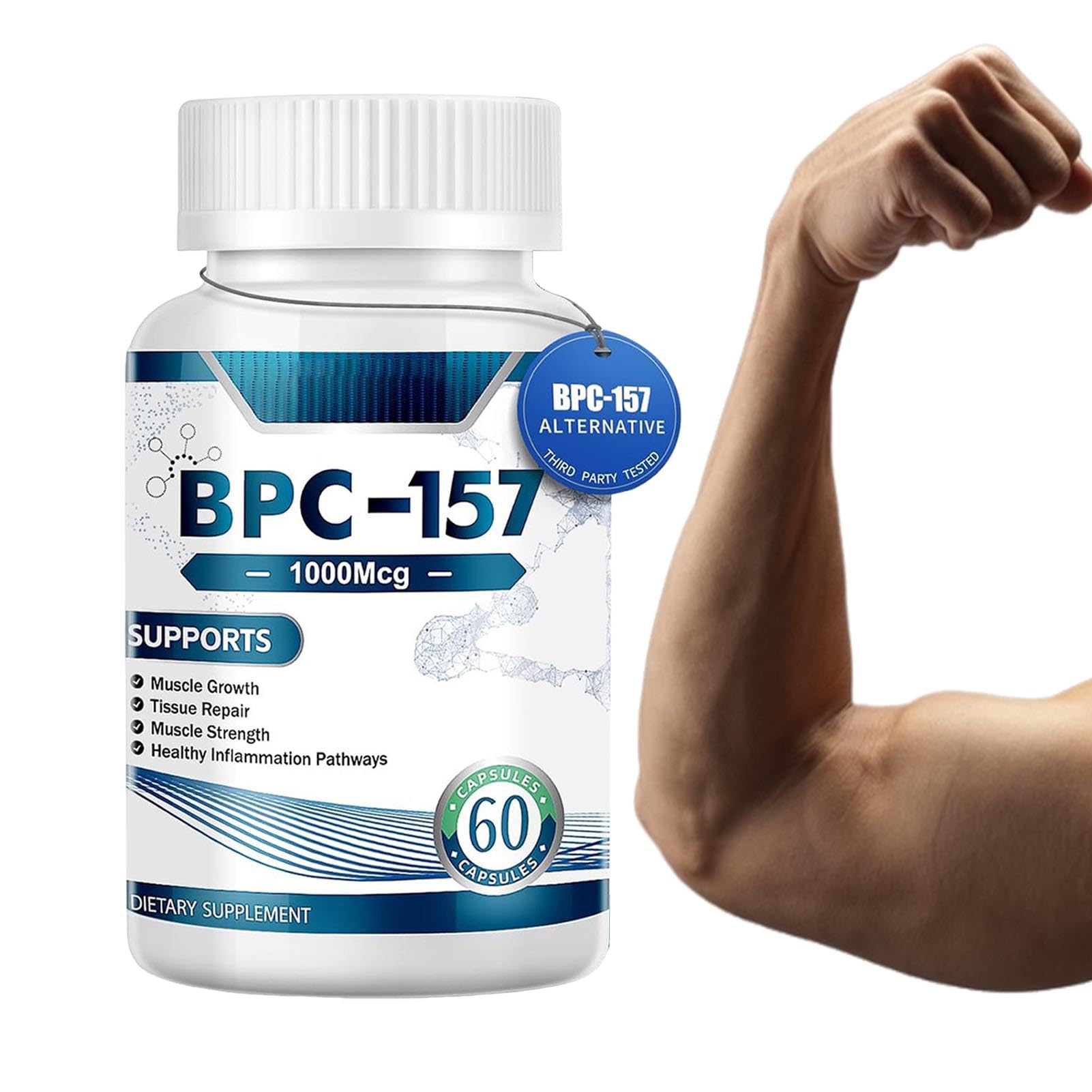 third party tested bpc 157 BPC-157 Pro New Protective Compound 157 1000mcg 60 Capsules : Buy Online at  Best Price in KSA