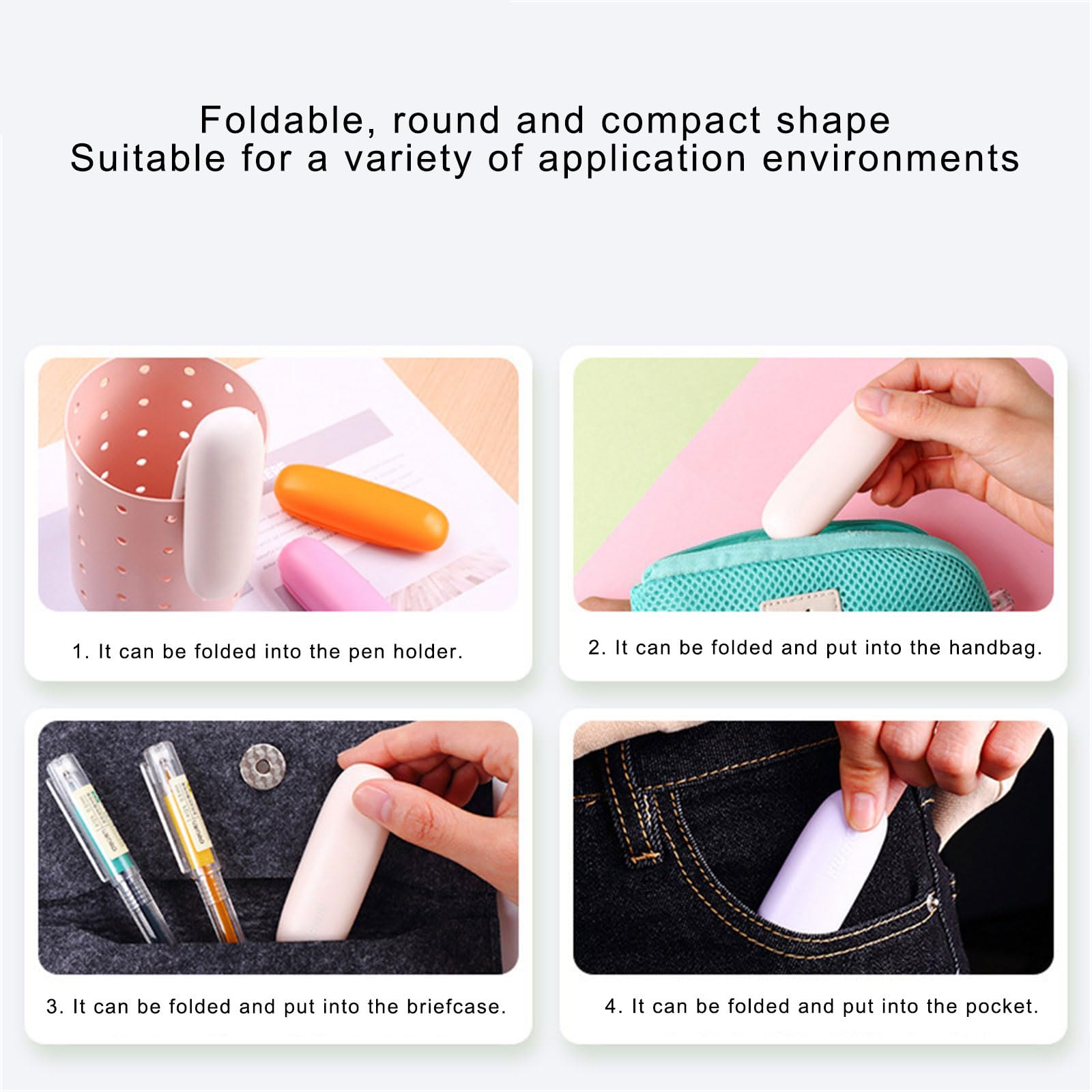 6 Portatile Piccolo Piccolo Cerognativo Decorativo Ufficio Decorativo Ufficio Stapler Facile Da Caricare Stacciante Plastica Da Scrivania