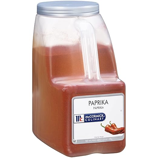 McCormick Culinary Paprika, 5.25 lb - One 5.25 Pound Container of Sweet Paprika Seasoning, Perfect with Chicken, Pork, Beef Marinades and Dressings