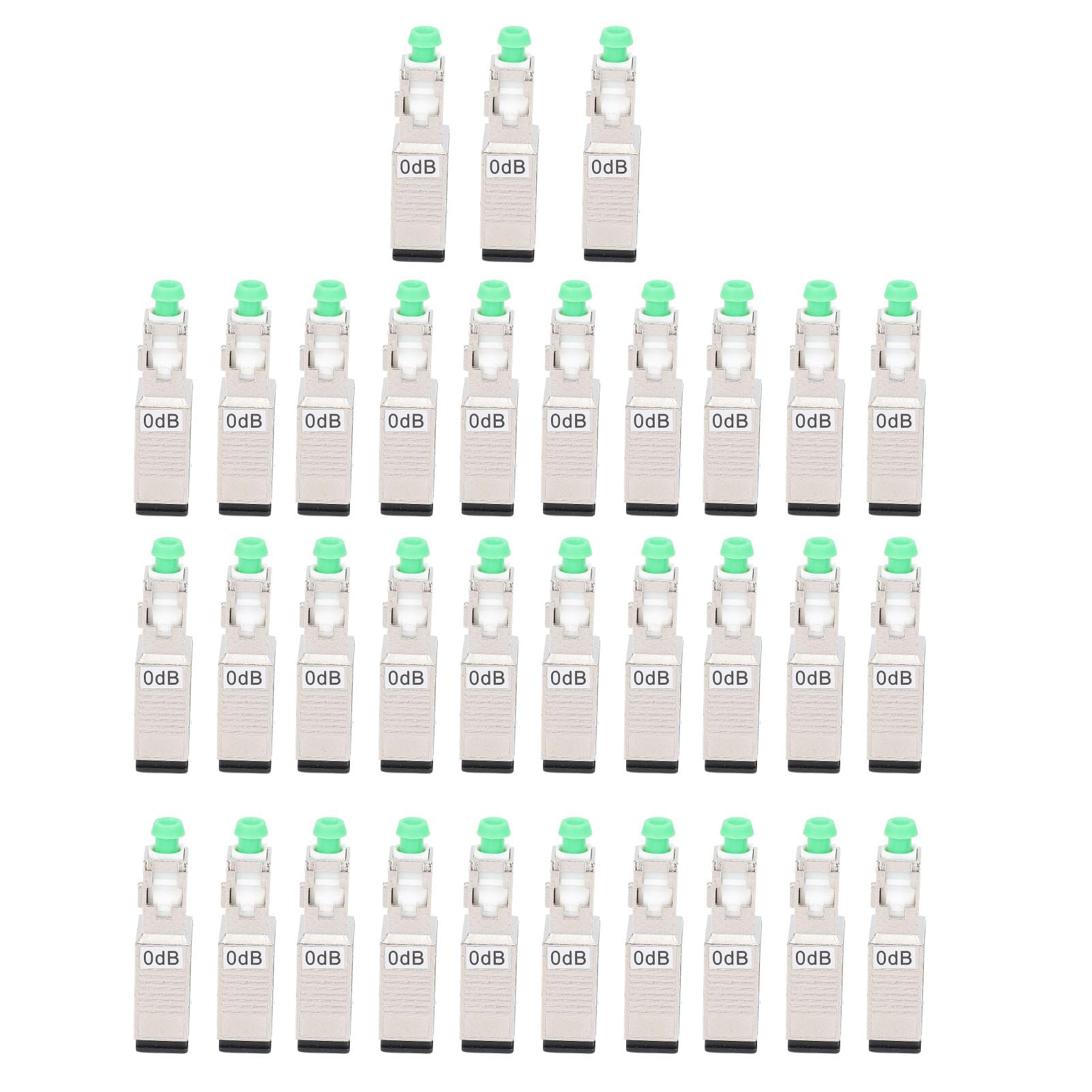 banapoy Glasfaser-Adapter, 33 Stück, SCStecker auf SC-UPC-Buchse, Glasfaser-Koppler, SC-auf-SC-Faser-Koppler, Singlemode-Hybrid-Optik-Stecker-Adapter für CATV-System