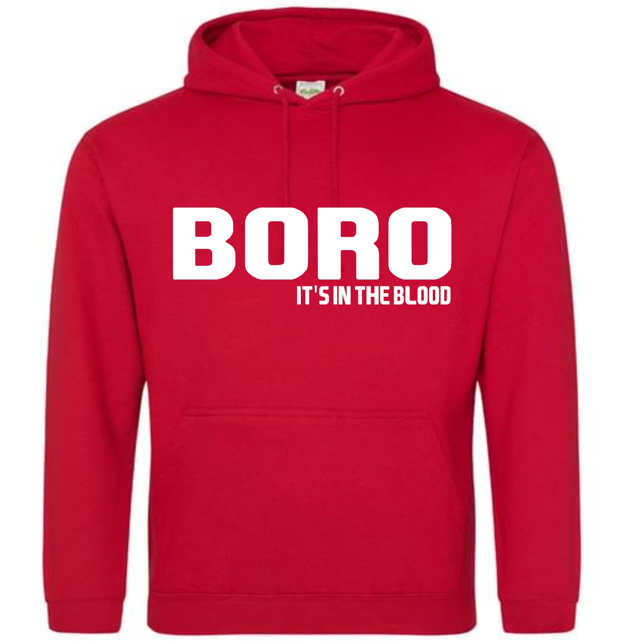 It's in the blood boro Hoodie jumper football gift premium clothing middlesbrough Red