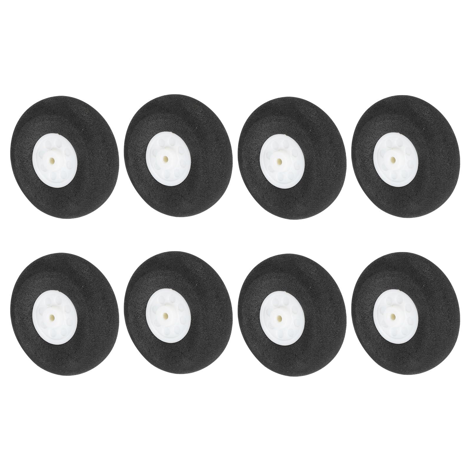 sourcing map RC Airplane Wheels 0.98"x0.31"x0.09" OD RC Airplane, PU Sponge Wheels, Tire Tail Wheel RC Foam Wheel Replacement for RC Model Plane Pack of 8