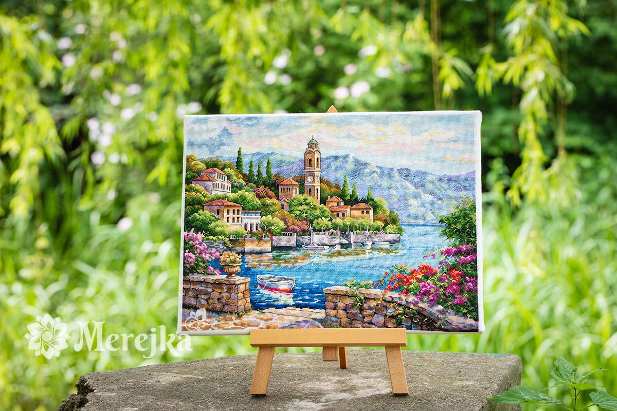 Merejka Kit punto croce Lago di Como