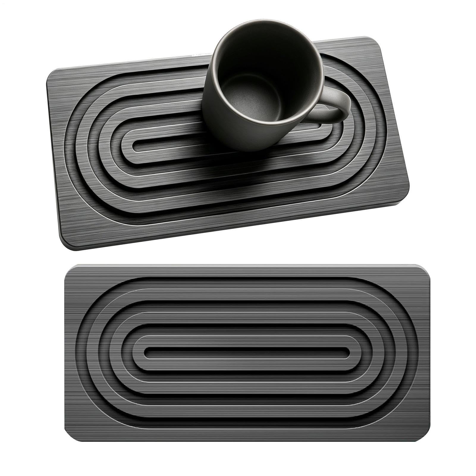 Posavasos de diatomita compacto para organizar la cafetería, baño y encimera del dormitorio