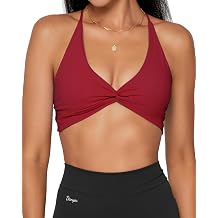 Danysu Backless Sports Bra Soft Padded Workout Tops for Women | Light Support, Removable Pads, Strappy Open Back, Comfortable, Yoga Gym, Going Out, Everyday Wear