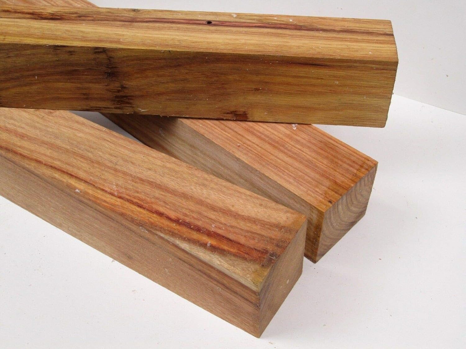 3 Pc of Canary Wood Blanks Turning Spindle Knife Handle Call Cue Pens 2 x 6”