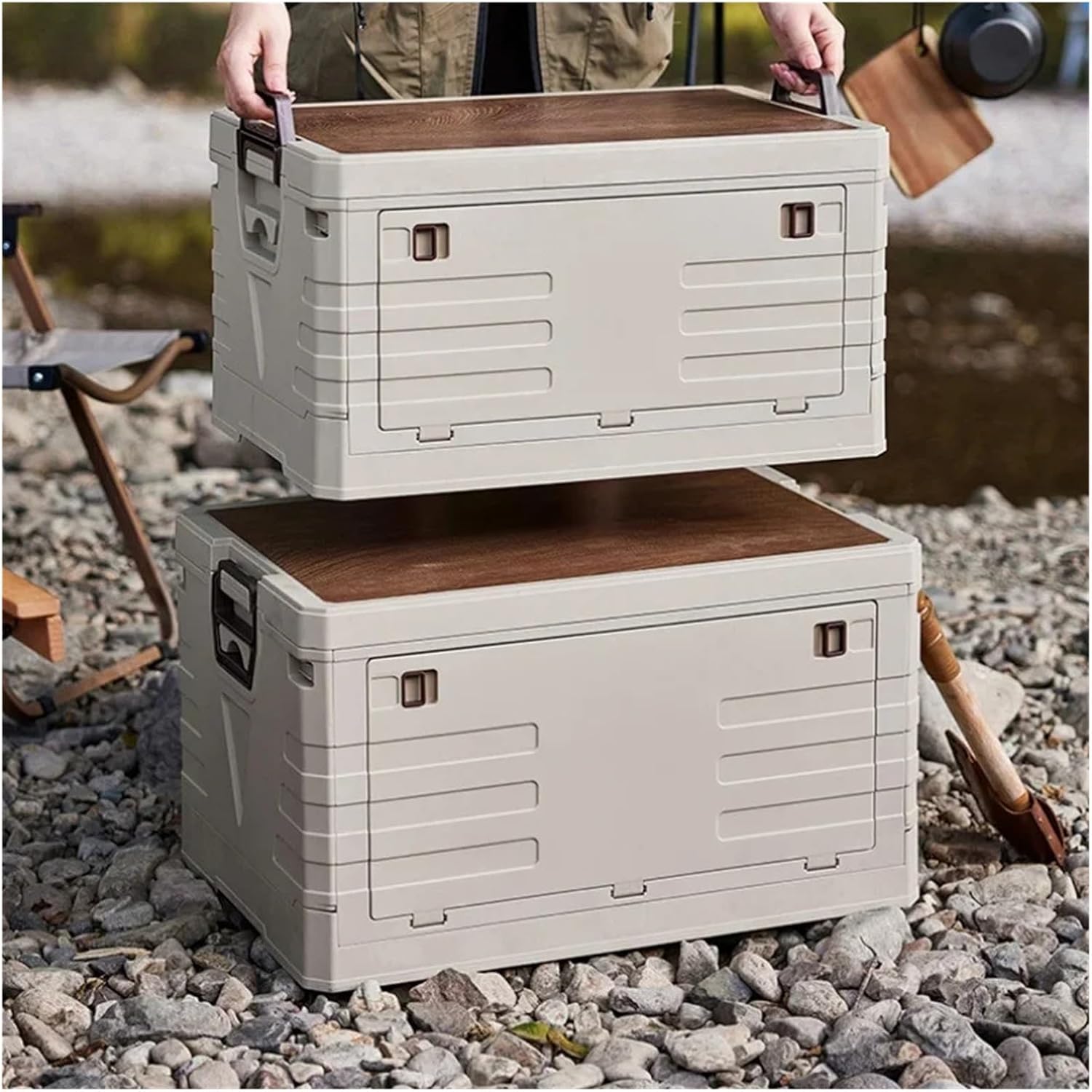 Outdoor Camping Storage Foldable Car Bin Large Capacity