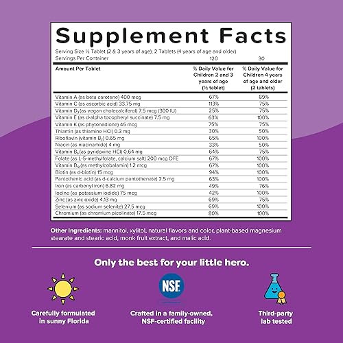 Miniatura 5 de Renzo's Paquete de vitaminas más fuertes ahora - Picky Eater Kids Multivitamínico, calcio Hércules y vitamina D3 para niños