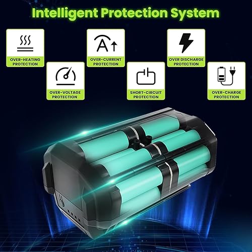 Miniatura 5 de Reemplazo de alta capacidad de 6000 mAh para batería Ryobi de 40 V compatible con batería de litio Ryobi 40 V OP4040 OP4050A OP40602 OP40201 OP4026