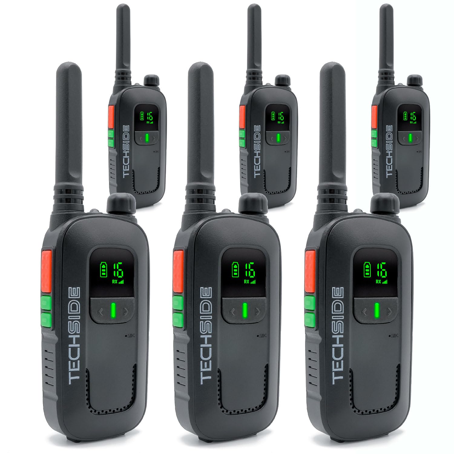 transceiver 16 canali techside ts-t2 pmr446 voc freely
