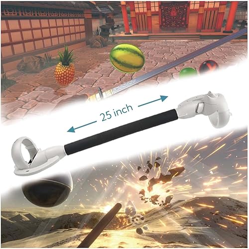 Miniatura 4 de OKAYCAT Beat Saber Handles Extension Grips for OculusMeta Quest 2 3 in 1 Upgraded Simple Install Fixed Clasp Protect Controller Grips with