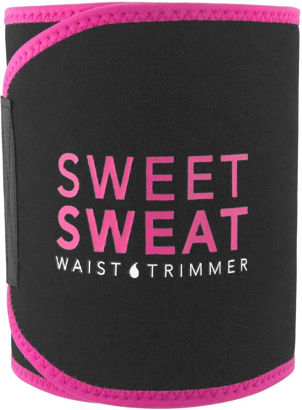 Waist Trimmer (Pink Logo) for Men & Women. (Medium: 8" Width x 41" Length)