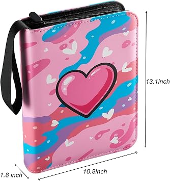 Card Binder 720 Pockets, 9-Pocket Trading Card Collection Binder with 40 Sleeves Pink