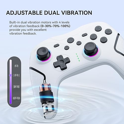 Miniatura 3 de Olimoxi Switch Controller, Switch Pro Controller Wireless for SwitchSwitch LiteSwitch OLEDWindows PC,Wireless Switch Controller with RGB LED