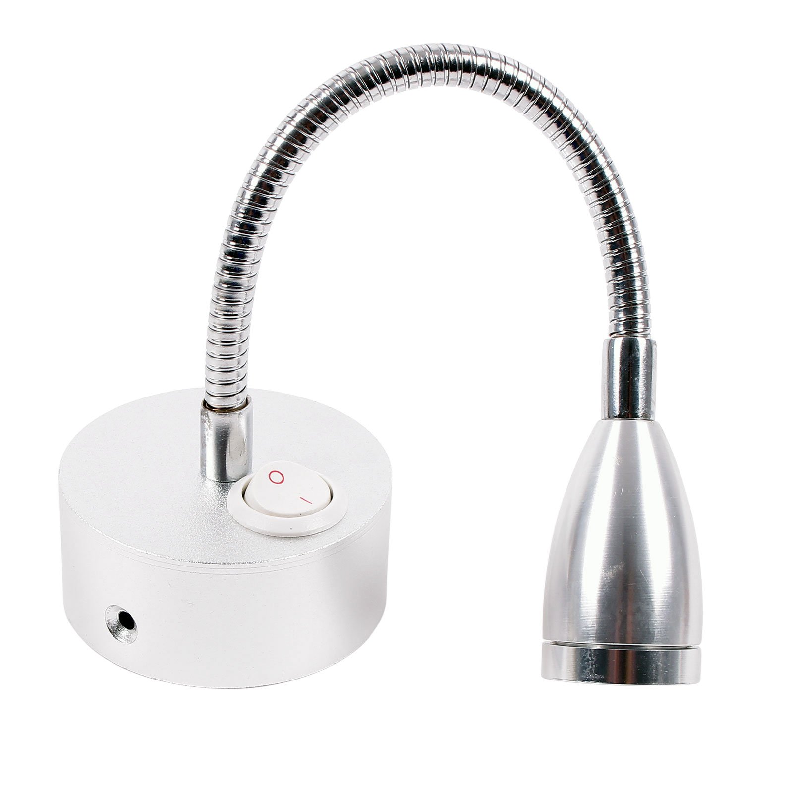 Juego de 2 Caravana Caravana Barco iluminación interior montaje Sport 1 LED Con Cuello flexible 12 V, 120LM, 65 x 110 – 260 mm on/off Interruptor