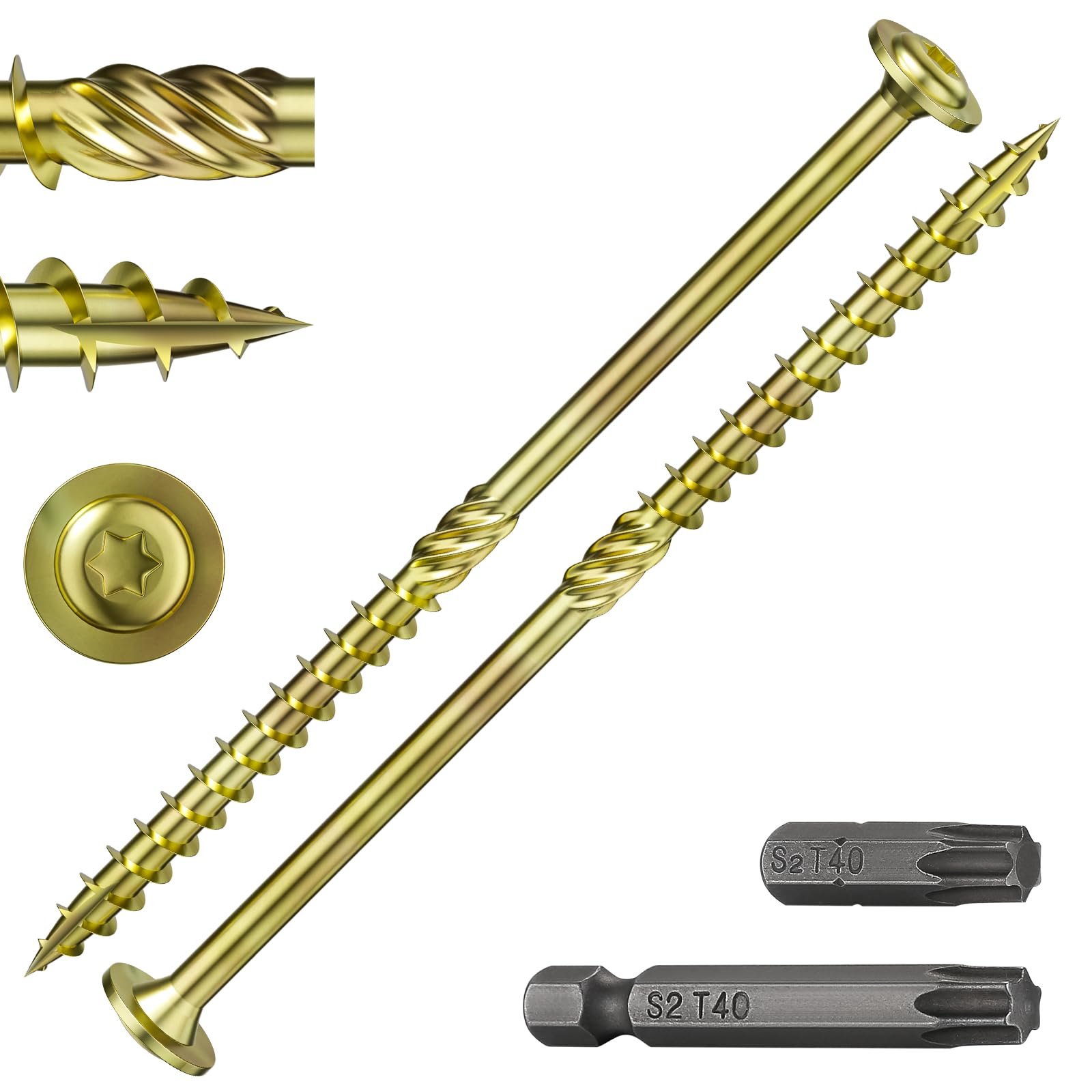 Wensilon Lag Screws - 91PCS Structural Screws -20 Wensilon Lag Screws - 91PCS Structural Screws -20
