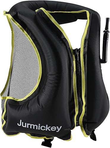 Miniatura 2 de Chaleco de esnórquel para adultos, chaleco inflable de esnórquel para hombres y mujeres, chaqueta de natación portátil y chaleco de flotabilidad