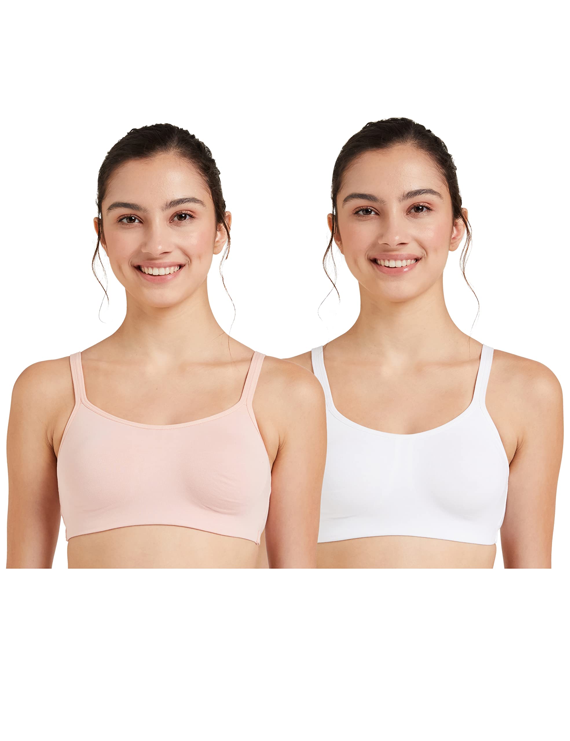 Sponsored Ad - Women's Cotton Stretch Non Padded Wire Free Full Coverage Camisole Bra