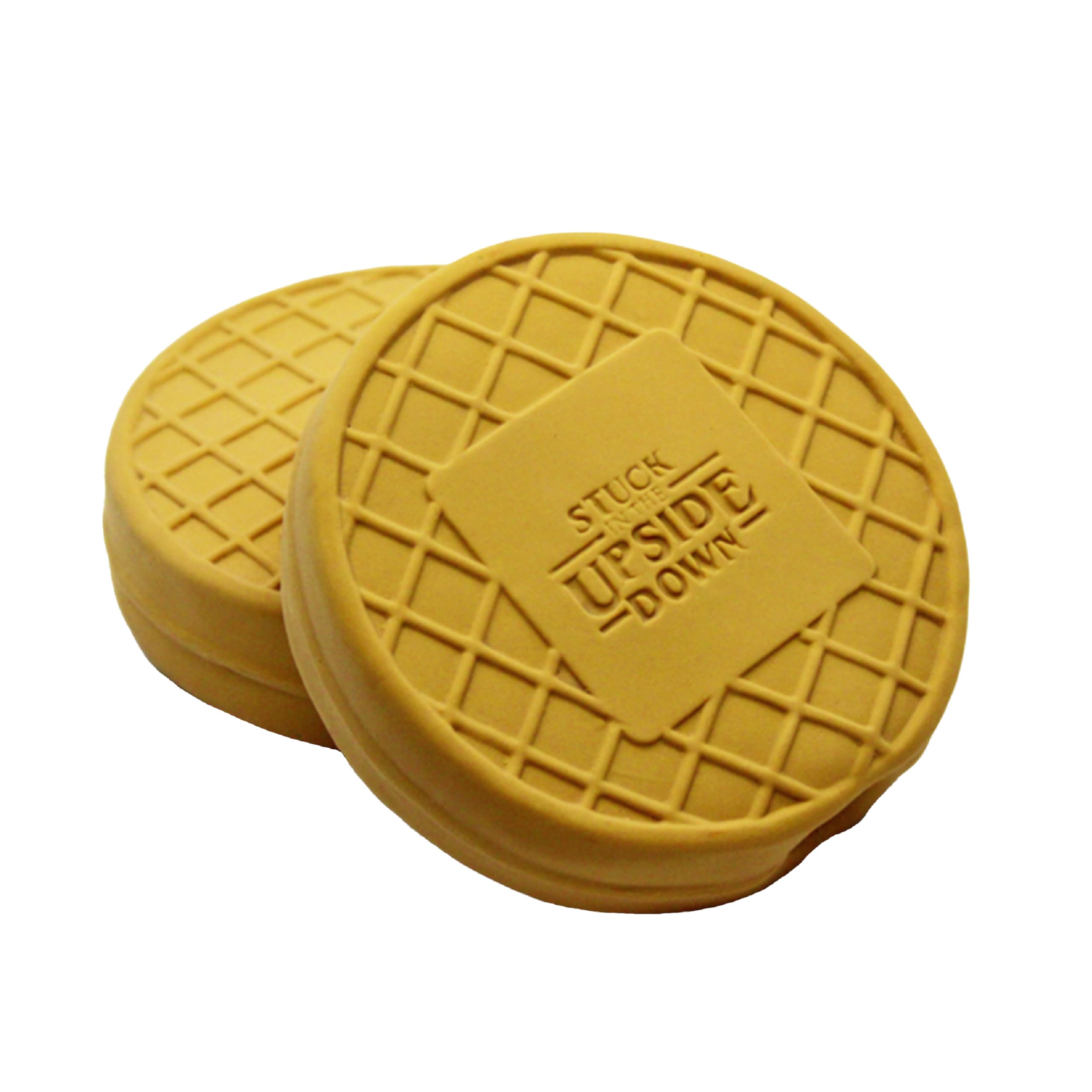 design LAB Inc Stranger Things Official Merchandise Chew Toys for Dogs 2-Pack Rubber Toy Waffles Collectible Dog Toy
