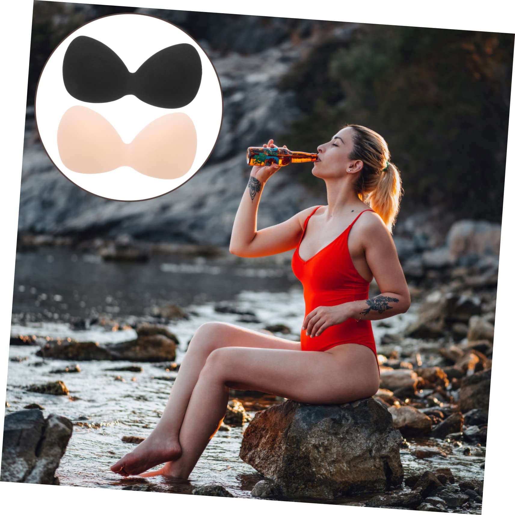 LIFKOME Relleno Coser Vestido Almohadillas Para El Bañador 20 Piezas Almohadillas De Ropa Interior Sujetador Almohadilla Para El Sartenes Bra Nylon