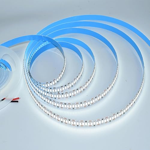 Miniatura 3 de HAASHADA Tira de luces LED, DC12V 5m16.4ft regulable 2835 tira de luces LED, súper brillante 240 LEDsm 24000LM de alta densidad, flexible, tira de