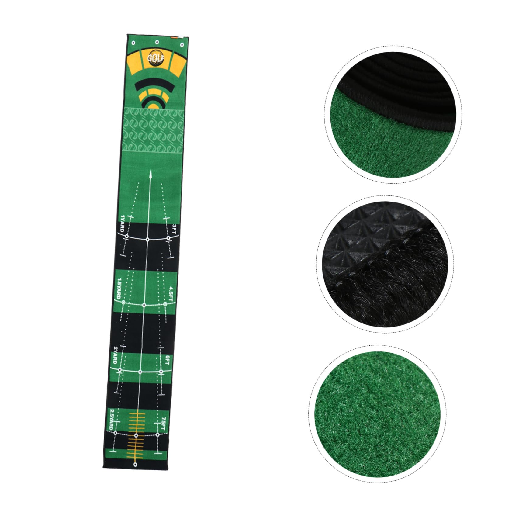 Toyvian Tapete De Práctica para Putter Alfombra De Golf Diseño Ergonómico Alta Resistencia y Duradera