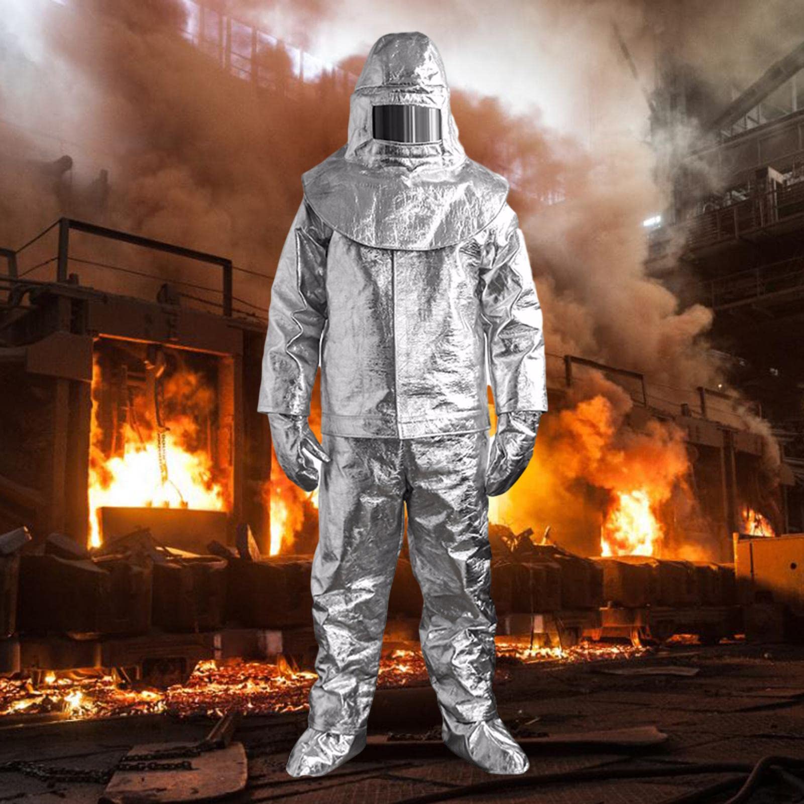 Ardorman Travail Résistant À La Chaleur - 1000 °C Anti-Chaleur Protection Radioactive - Vêtements D'isolation Sécurité Incendie - Vêtements Ignifuges