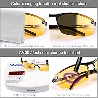 Vista 3 de YIMI Gafas de sol deportivas polarizadas fotocromáticas para hombre, mujer, ciclismo, pesca, conducción, protección UV400, lentes antirreflejos