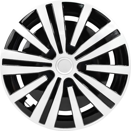 Miniatura 8 de Hex Autoparts Tapacubos universales  Estilo BG  Compatible con neumáticos y ruedas de 15 pulgadas de automóvil, camión, R15 cubiertas para llantas