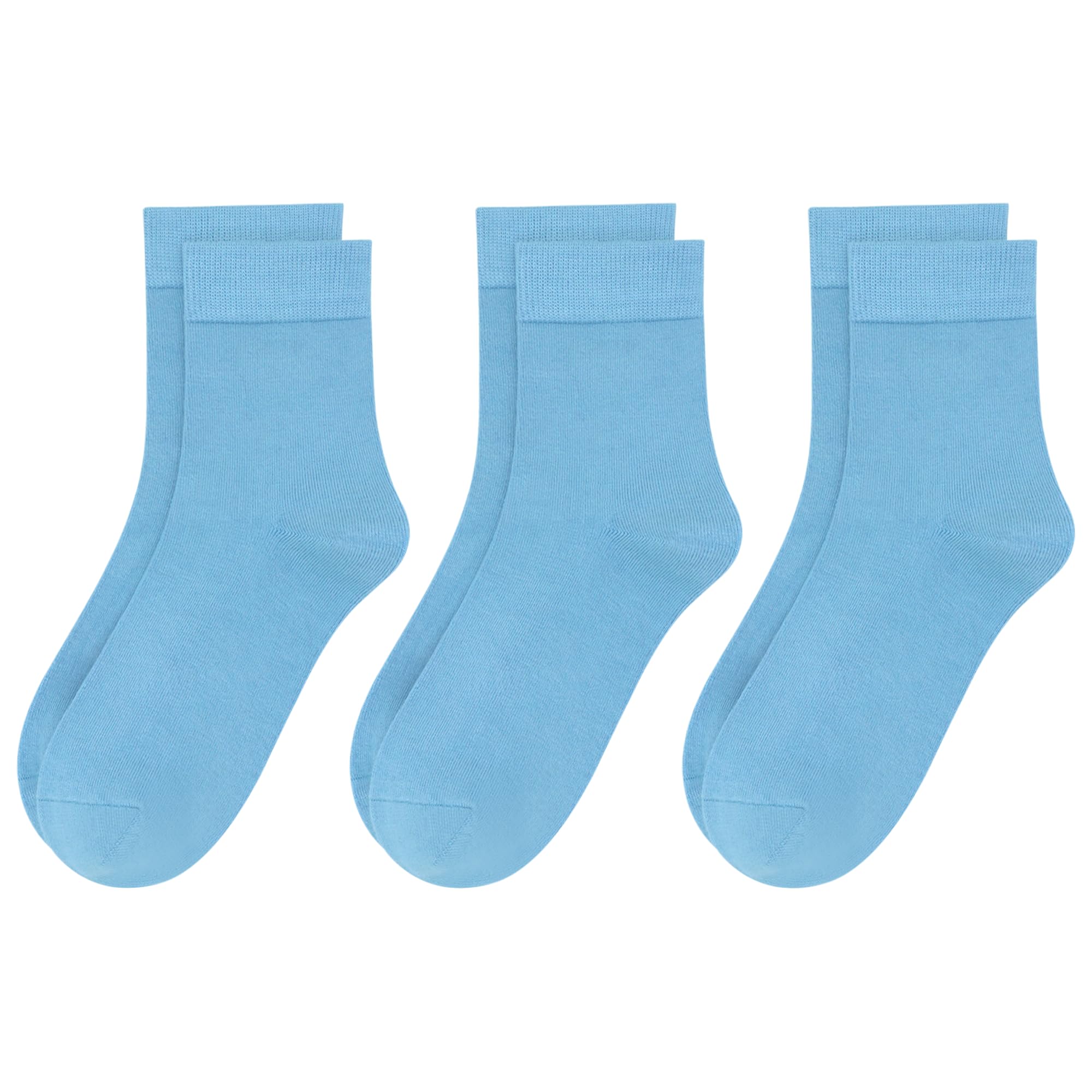 Womens Viscose Bamboo Crew Socks Thin Casual Ultra Soft Colorful Above Ankle Socks Breathable Comfortable 3/6 Pairs