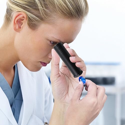 Miniatura 2 de Dicroscopio de calcita de trabajo pesado de mano, gema tricóica y pruebas gemológicas, joyero herramienta metal cuerpo gemología 0.591 in diámetro