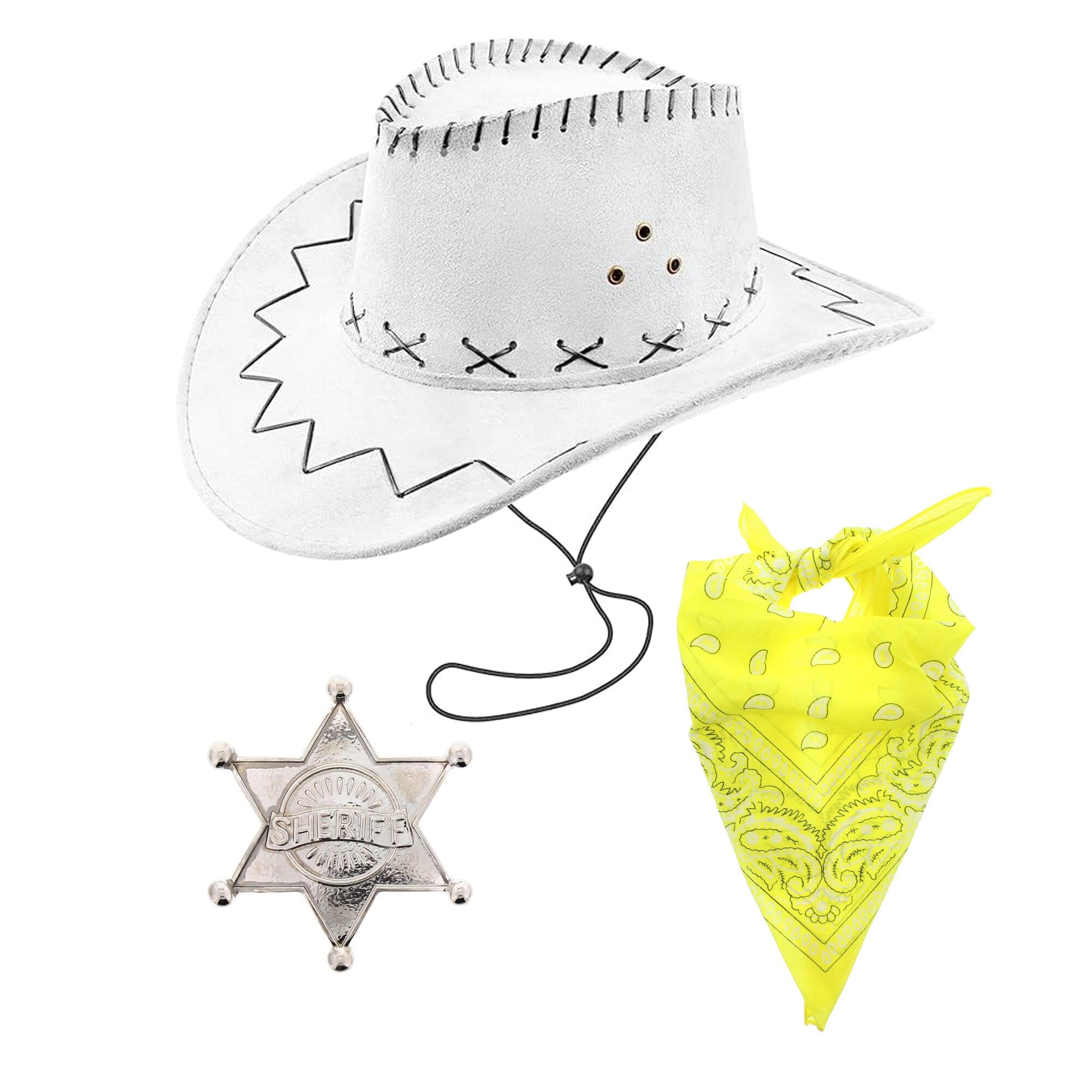 Zac's Alter Ego Fancy Dress Cowboy Sheriff Badge, Hat & Bandana/Neckerchief Set — image 1