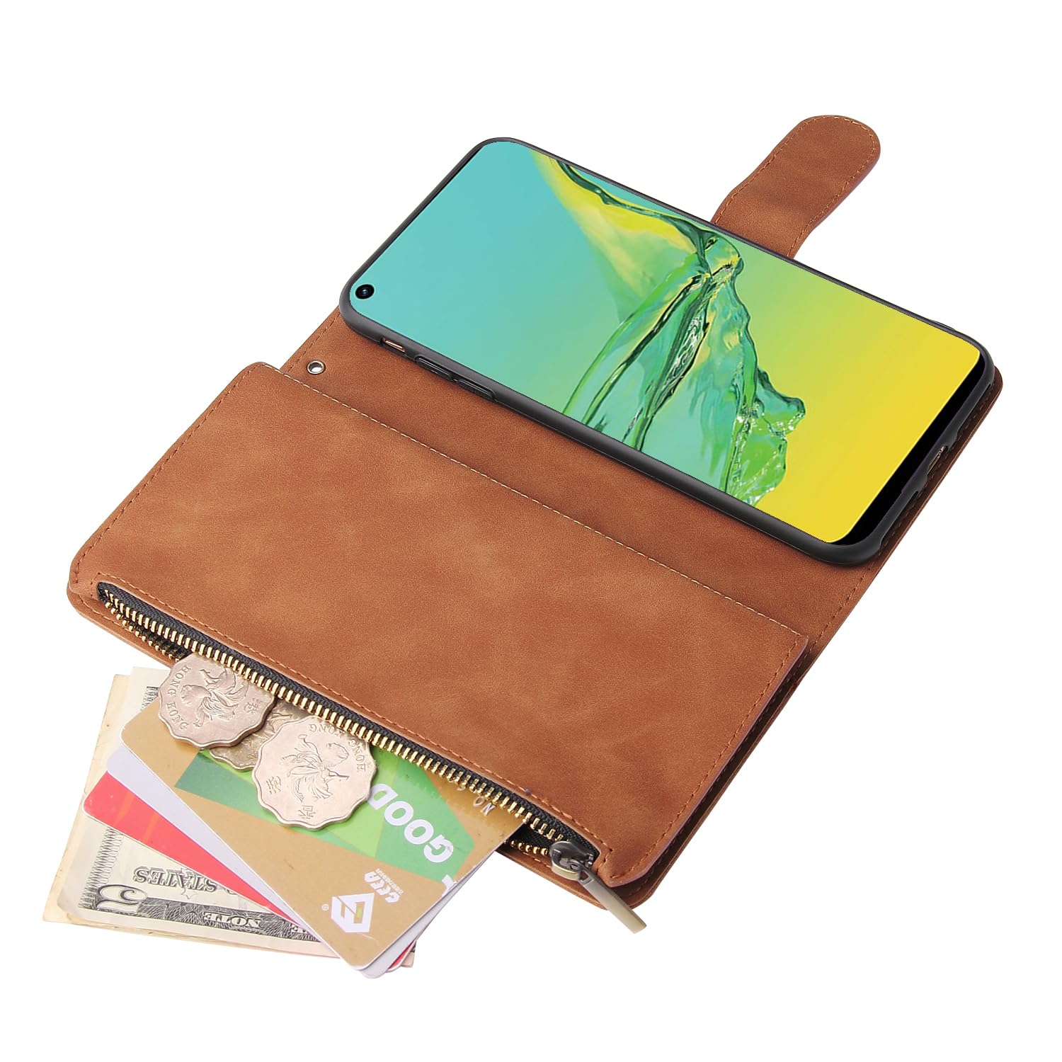 Magnetica Custodia per OPPO Reno13 Pro 5G, Cover Portafoglio Antiurto, Funzione di Supporto Slot