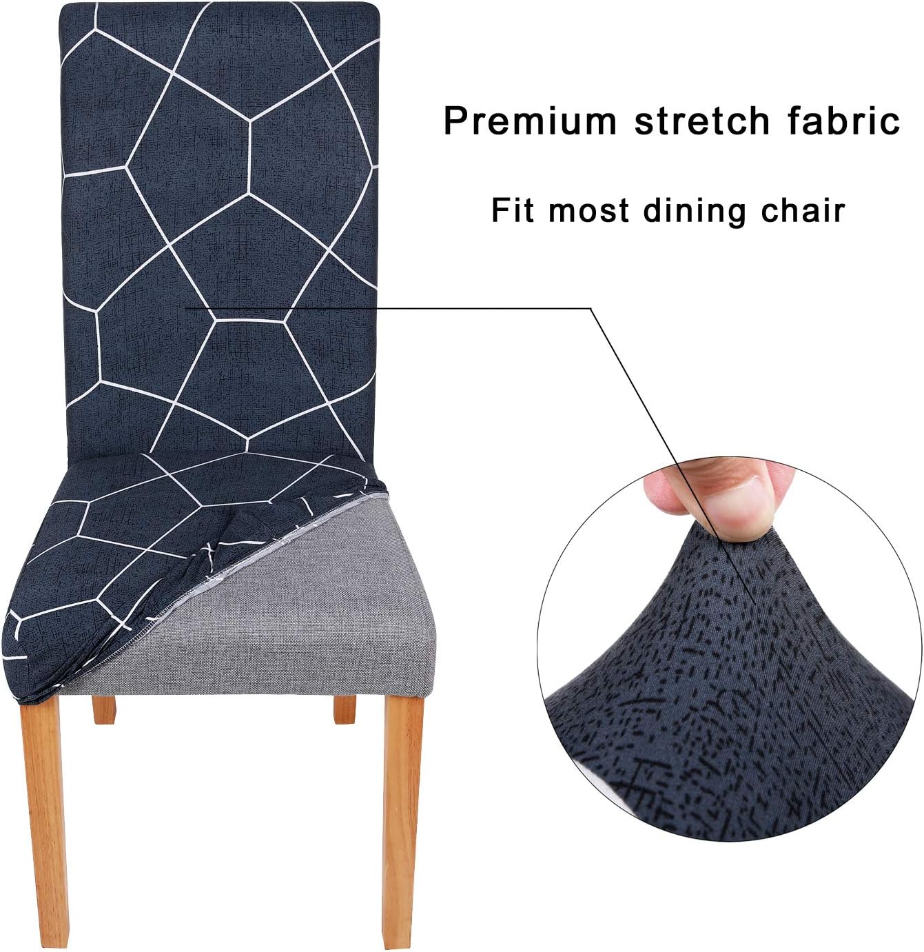 Fеаturеd Prоduсt FWQ Universal Soft Spandex Stretch Printed Chair Covers, Removable Washable Anti-Dust Dining Room Chair Protector Slipcovers for Kitchen Banquet Wedding Decoration - Geometric, Set of 6 40% оƒƒ Dіѕсоunt FWQ Universal Soft Spandex Stretch Printed Chair Covers, Removable Washable Anti-Dust Dining Room Chair Protector Slipcovers for Kitchen Banquet Wedding Decoration - Geometric, Set of 6