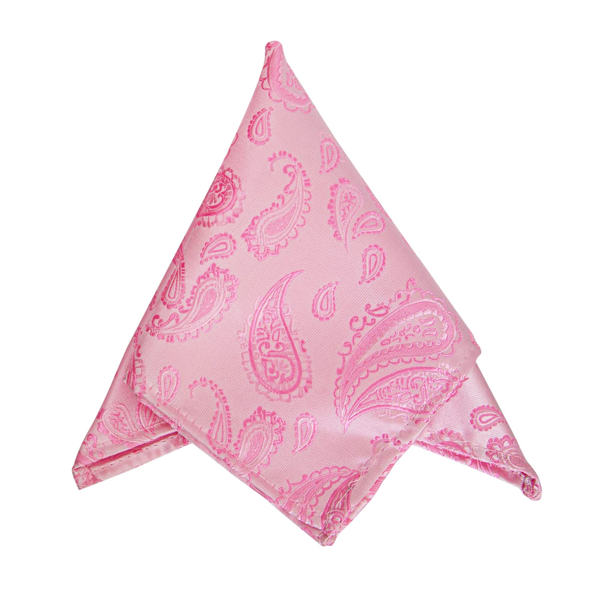 Men's Microfiber Pink Pocket Square
