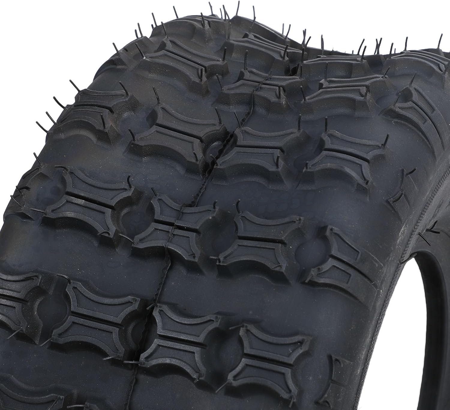Yctze 8 Inch Go Kart Tire, Puncture Proof Cart Tyre for ATV UTV, Enhances Stability and Handling on Various Terrains, Easy Grip Lawn Mower Wheel 6PR All Weather