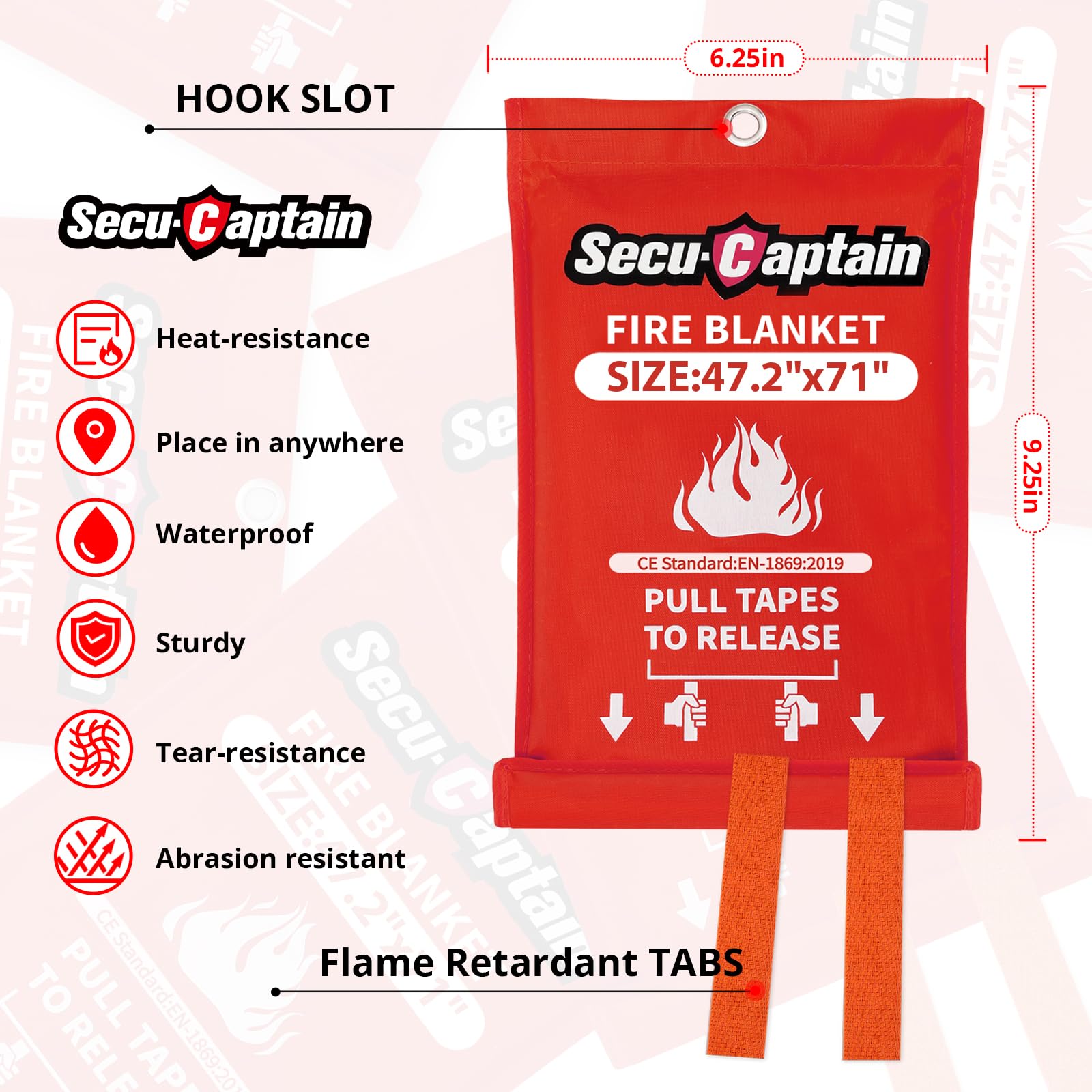 SecuCaptain Emergency Fire Blanket For Home And Kitchen, Now 40% Off