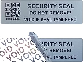 200pcs Security Warranty Void qrcode Stickers with Serial Number Tamper Proof Evident Sealing Label for Package(2x0.6 inches,Matte Silver)