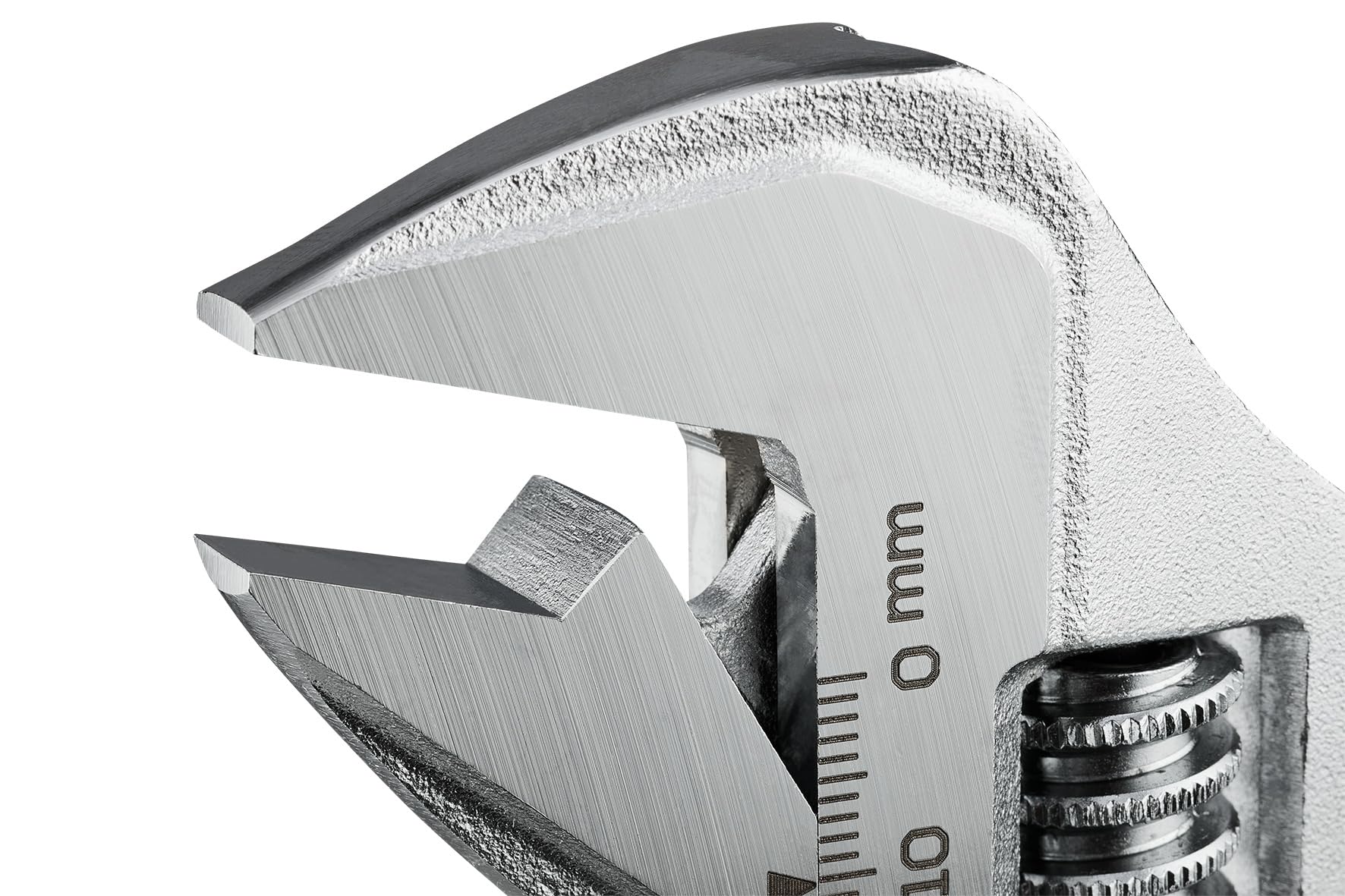 GEDORE 7112‑030 - Llave inglesa ajustable de 5 a 30 mm, acero al cromo vanadio, escala de ajuste láser, cierre de pasador de muelle, métrico y completo