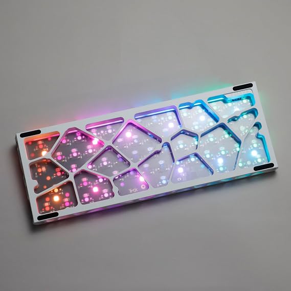 GH60 Hollow V3 CNC Aluminum Alloy Keyboard Case Multicolor Customized Mechanical Keyboard Shell for 60% Layout 60HE HM60 M6L ISO64
