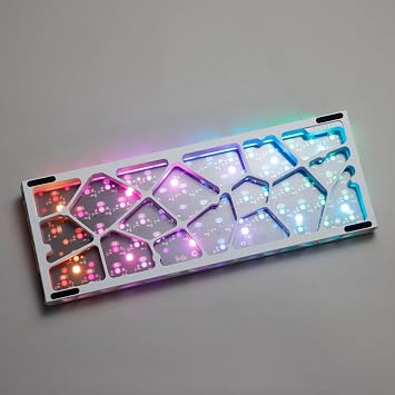GH60 Hollow V3 CNC Aluminum Alloy Keyboard Case Multicolor Customized Mechanical Keyboard Shell for 60% Layout 60HE HM60 M6L ISO64