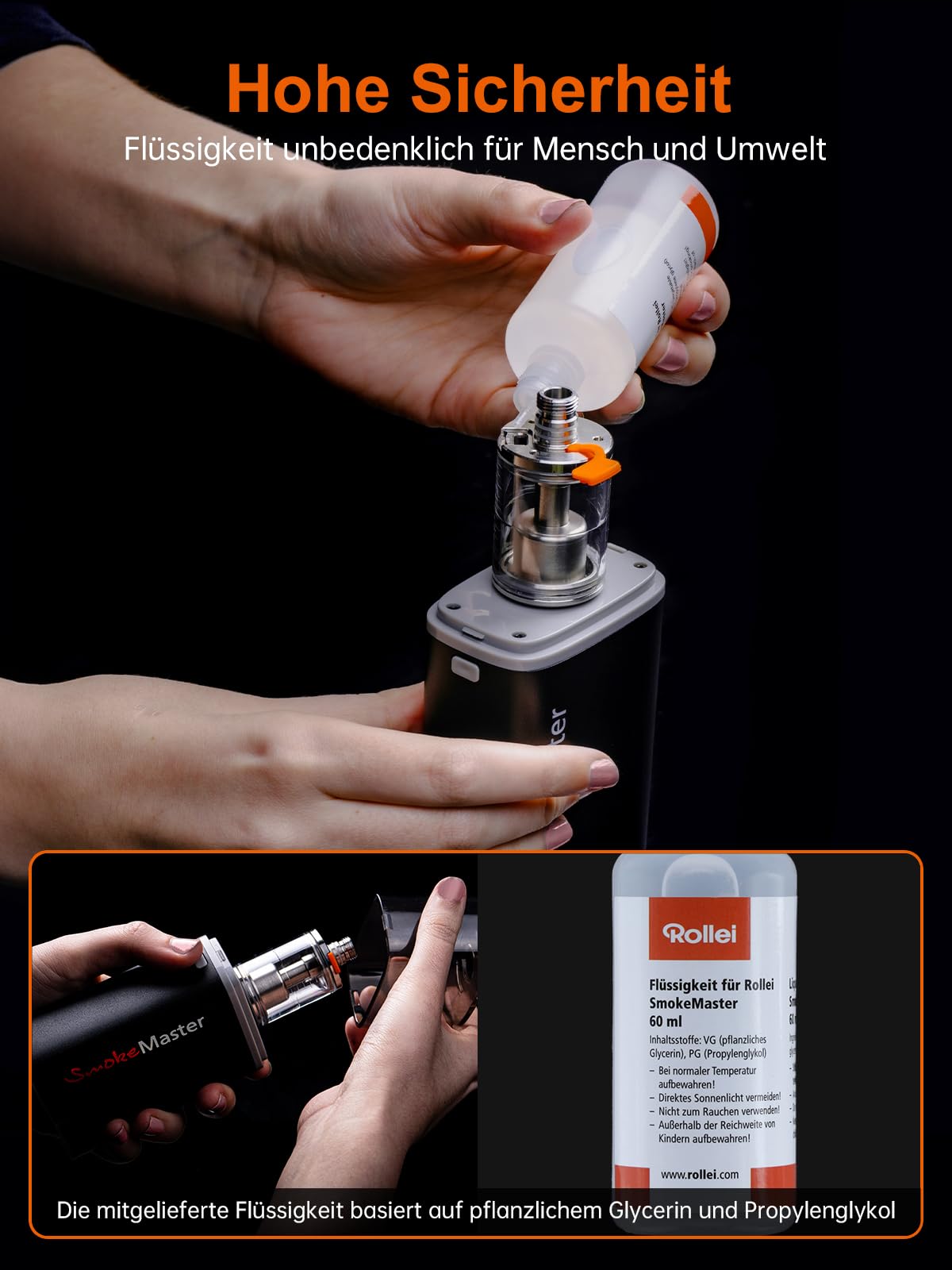 Rollei Smoke Master - Mobile akkubetriebene Nebelmaschine für vielseitige Atmosphäre und Coole Effekte in Foto- und Videografie
