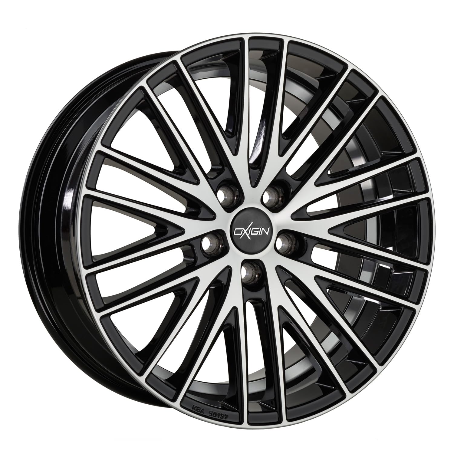 Oxigin 19 Oxspoke 8.50 x 19 Offset 42 Bolt Pattern 5.00 x 114.30 Centre Bore 72.60 OXNEUNZEHN8519J42BFPHD, Black Full Polish