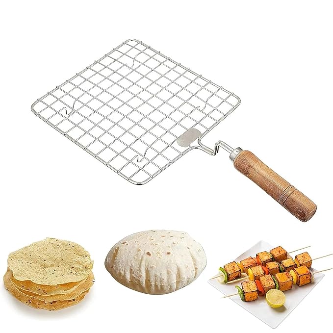 Buy Eyelet Square papad Jali pulka roti Grill for Gas Stove Online at