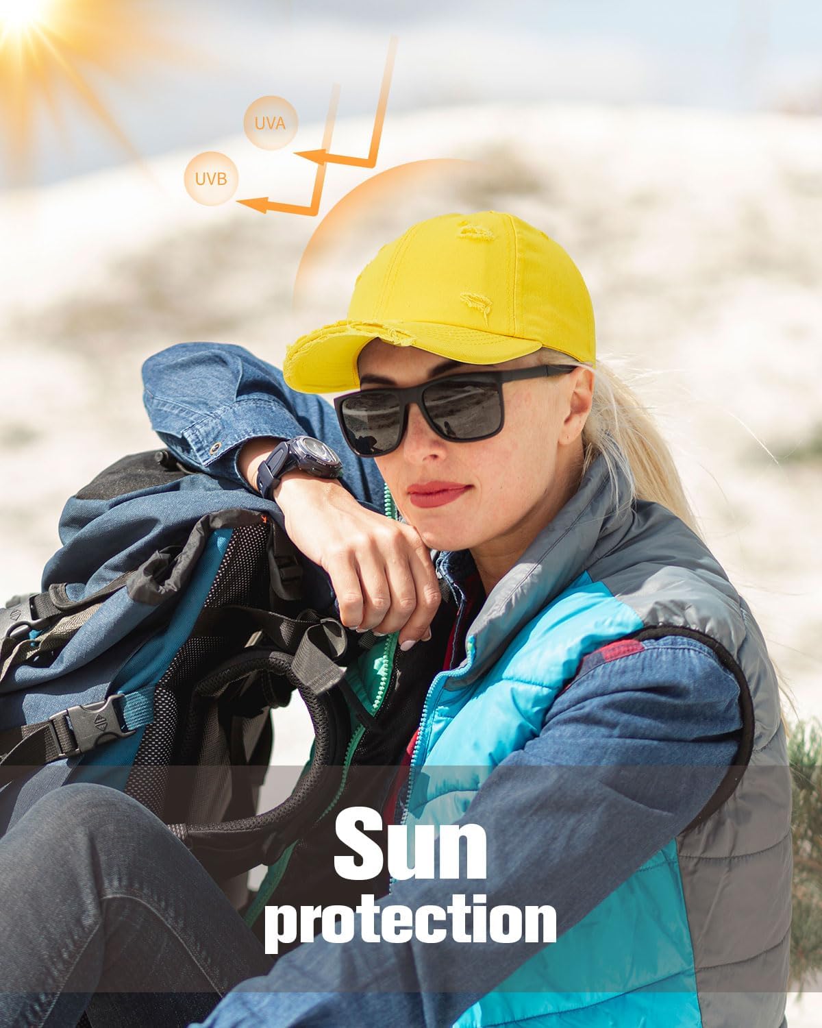 Century Star Womens Baseball Caps for Men Baseball Hat Unisex Distressed Cotton Dad Hat Summer Adjustable Golf Runing - Image 4