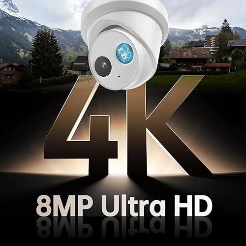 Miniatura 2 de DS-2CD2383G2-IU 28MM 8MP 4K Torreta PoE IP cámara de red al aire libre interior con audio