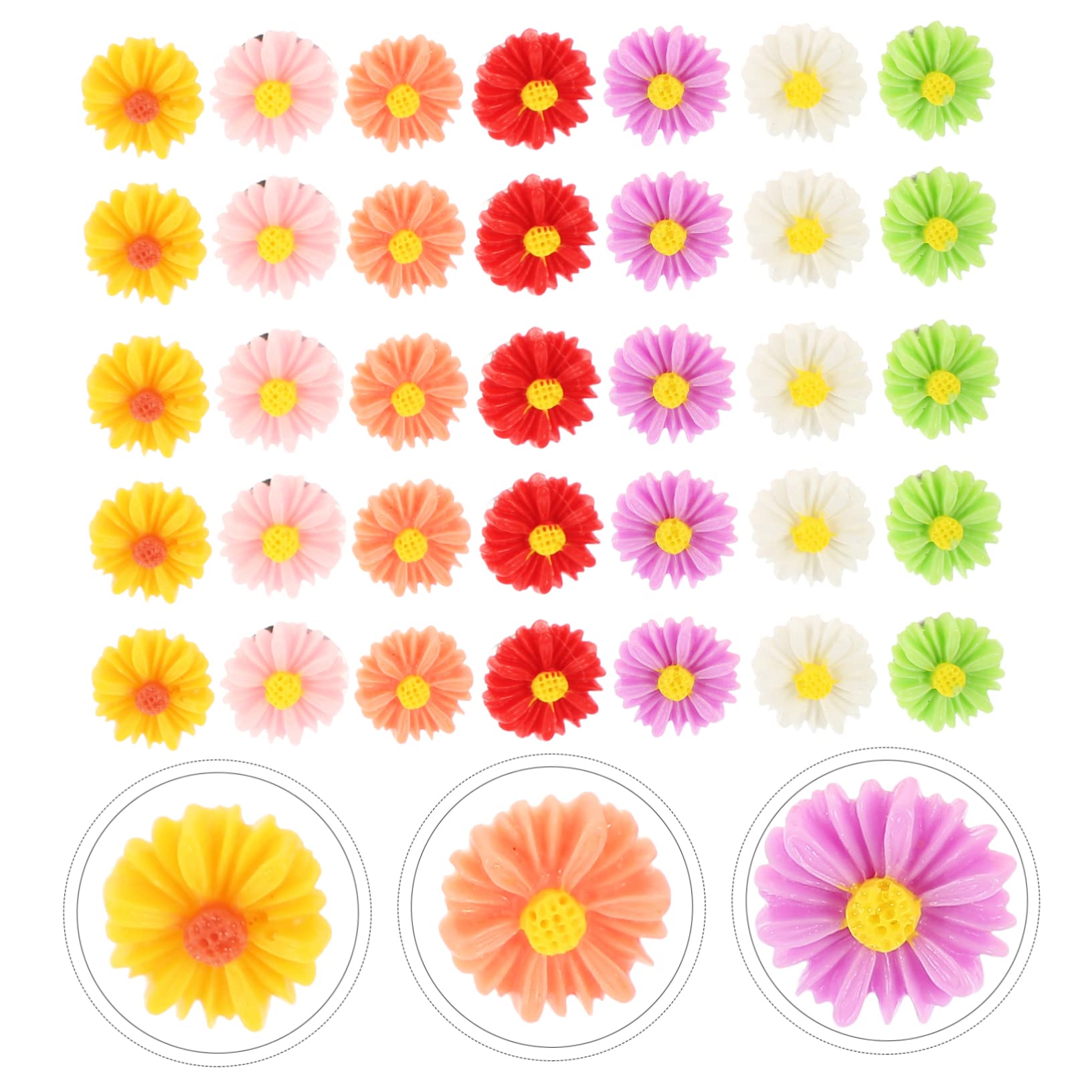 STOBOK 180pezzi Puntine Da Disegno Sostituibili Forma Di Margherita Accessori Decorativi Per Casa e Ufficio Piccole Puntine Pratiche Per Bacheca e Poster